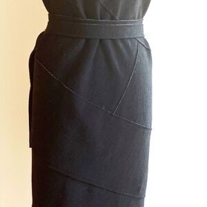 Proenza Schouler black wrap dress size 8